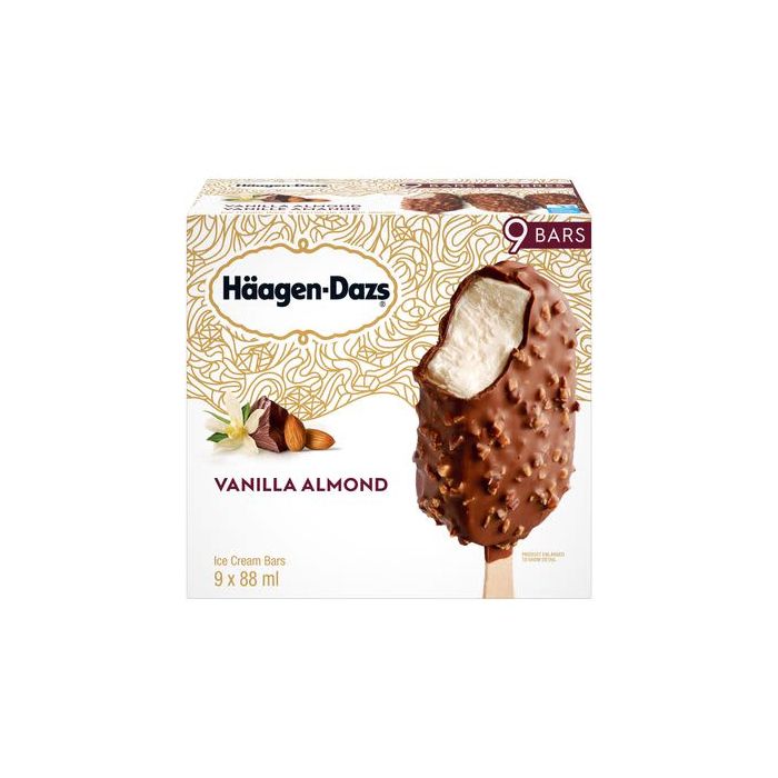 Haagen-Dazs Almond Vanilla Ice Cream Bars