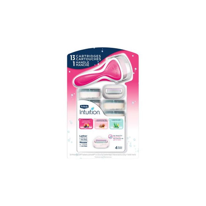 Schick Intuition Variety Pack Razor With 13 Cartridges