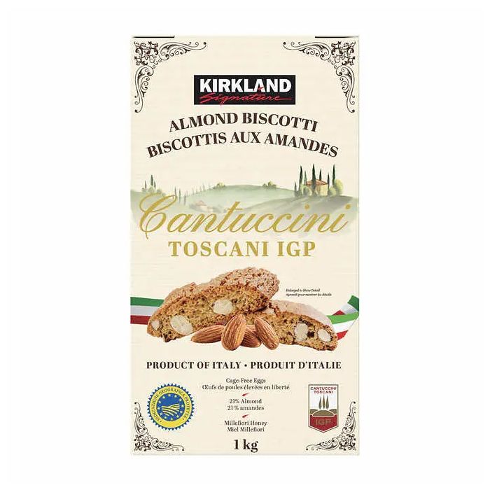 Kirkland Signature Almond Biscotti Cantuccini Toscani IGP, 1 kg