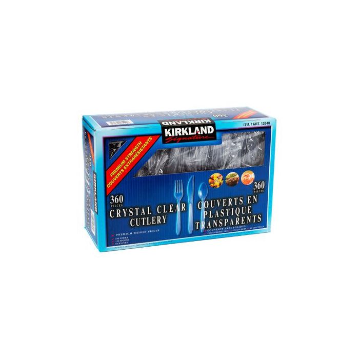 Kirkland Signature Clear Plastic Serving Trays