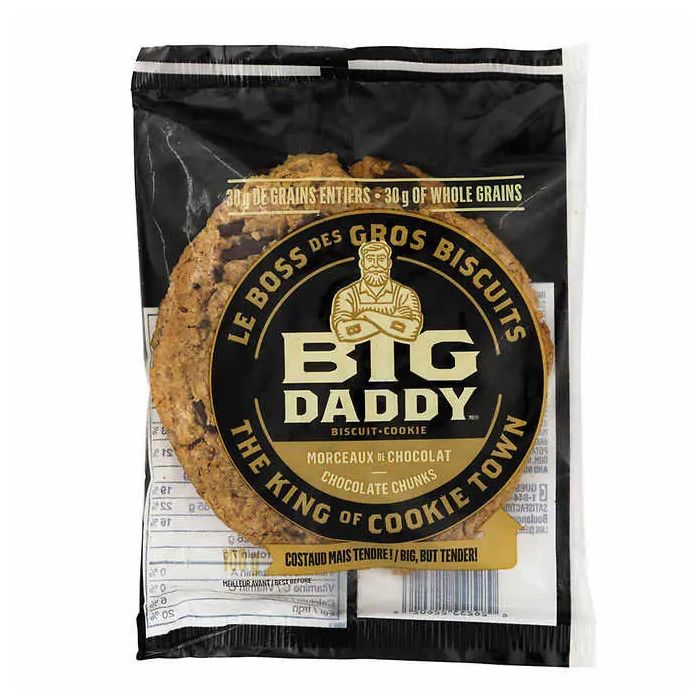 Big Daddy Chocolate Chunk Cookies, 8 × 100 g