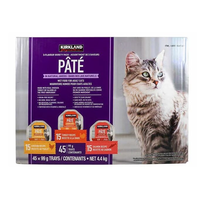 Kirkland Signature Wet Cat Pate Variety (45 x 100g)