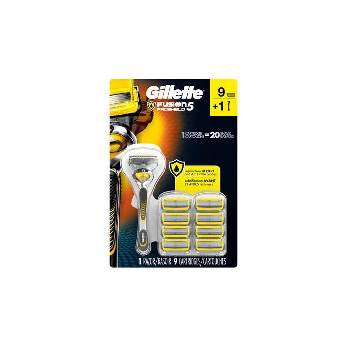 Gillette Fusion 5 Proshield Razor + 9 Cartridges
