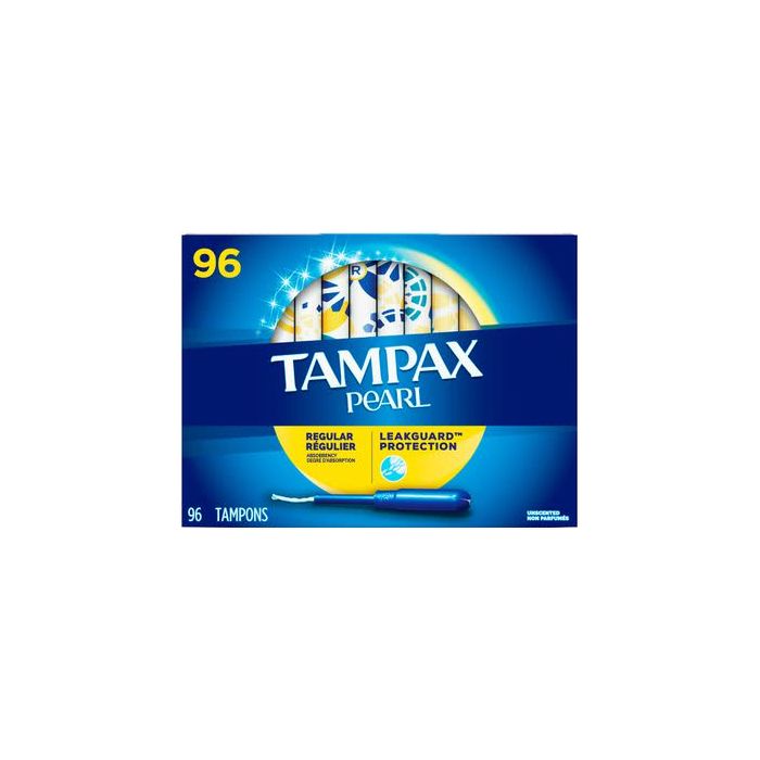 Tampax Unscented Pearl Regular Tampons