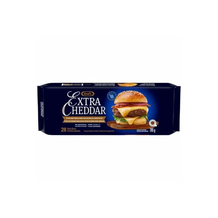 Kraft Extra Cheddar Cheese Slices