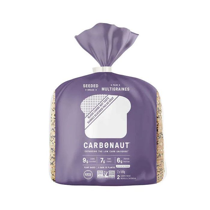 Carbonaut Low Carb Seeded Bread (2 x 544g)