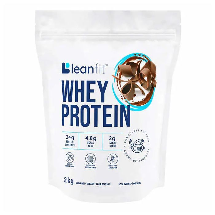LeanFit Chocolate Whey Protein Powder 2 KG