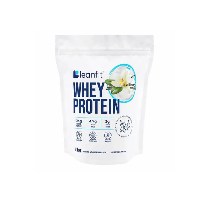 LeanFit Vanilla Whey Protein Powder 2 KG