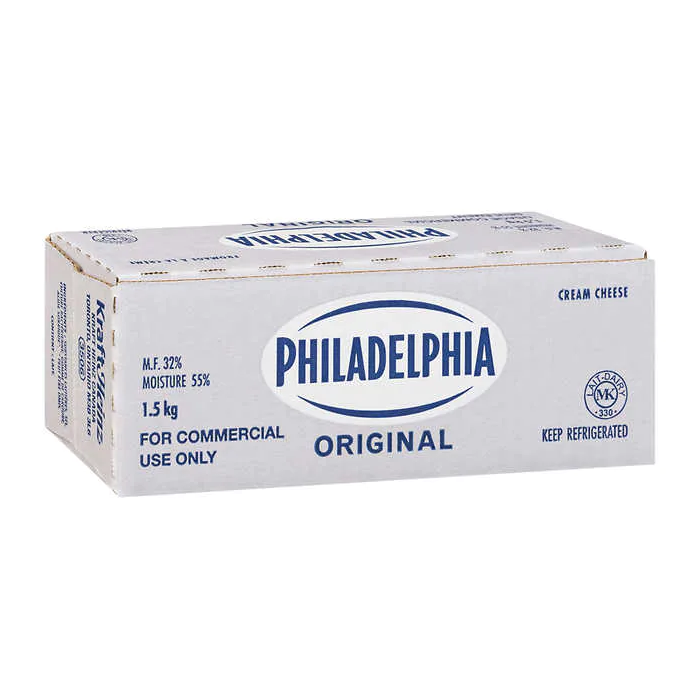 Kraft Philadelphia Brick Cream Cheese 1.5 kg