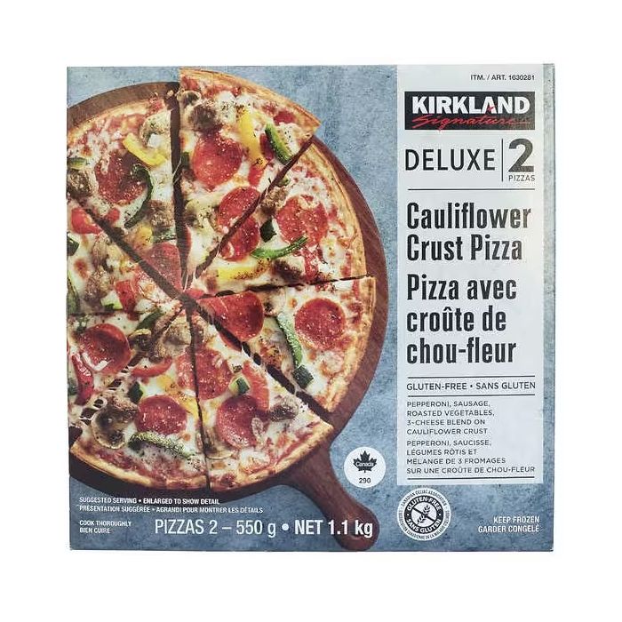 Kirkland Signature Deluxe Cauliflower Crust Pizza 2 x 550 g