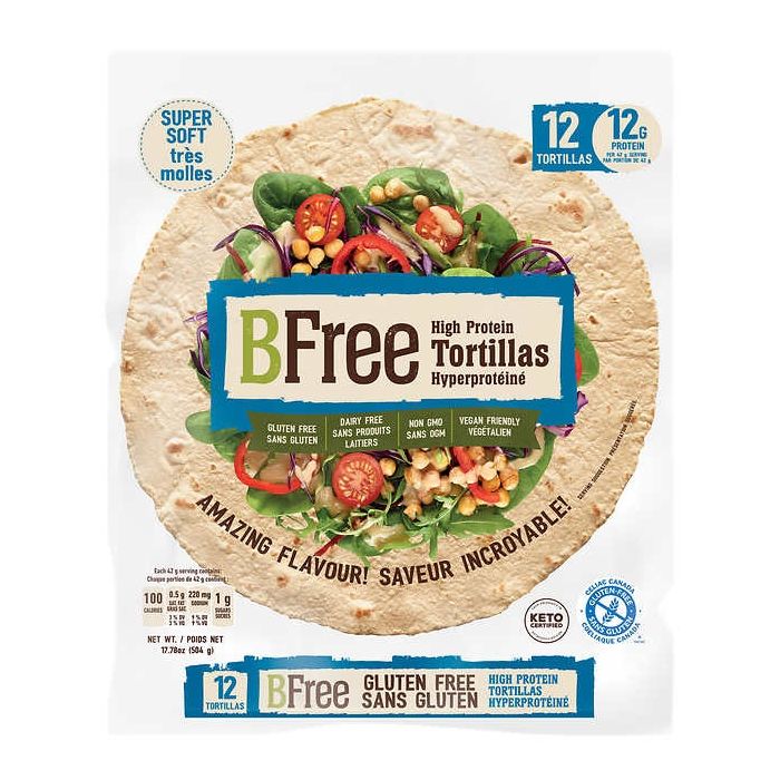 BFree High Protein Tortillas Pack of 12