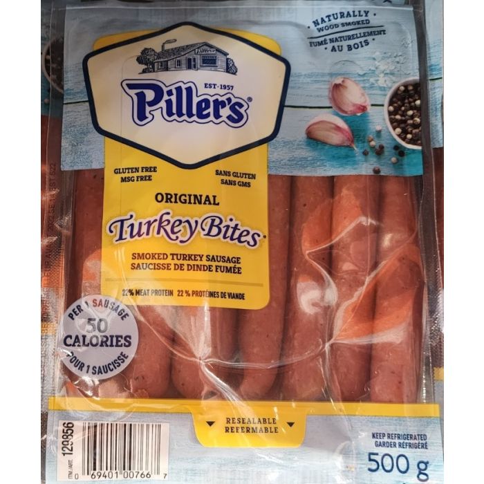 Piller's Turkey Bites Smoked Turkey Sausage