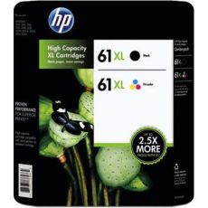 HP 61XL Black & Tri-Color Ink Cartridges Combo Pack