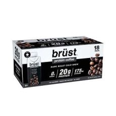 Brust Dark Roast Protein Coffee 18 x 330 mL