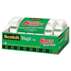 Scotch MT6 Magic Tape with Reusable Dispenser