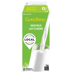 Central Dairies Skim Milk 2L