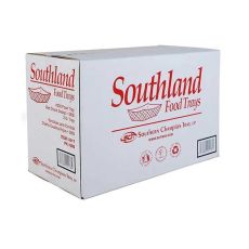 Southland 2 lbs red checkered food trays (Case of 1000)