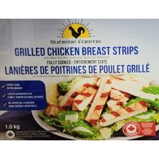 Sunchef Fully Cooked Fire-Grilled Chicken Breast Strips